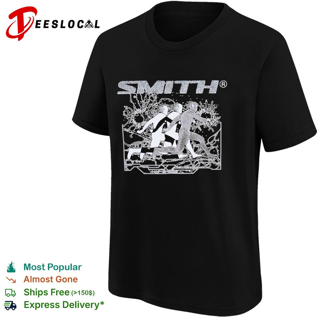 Smith abstract running figures shirt