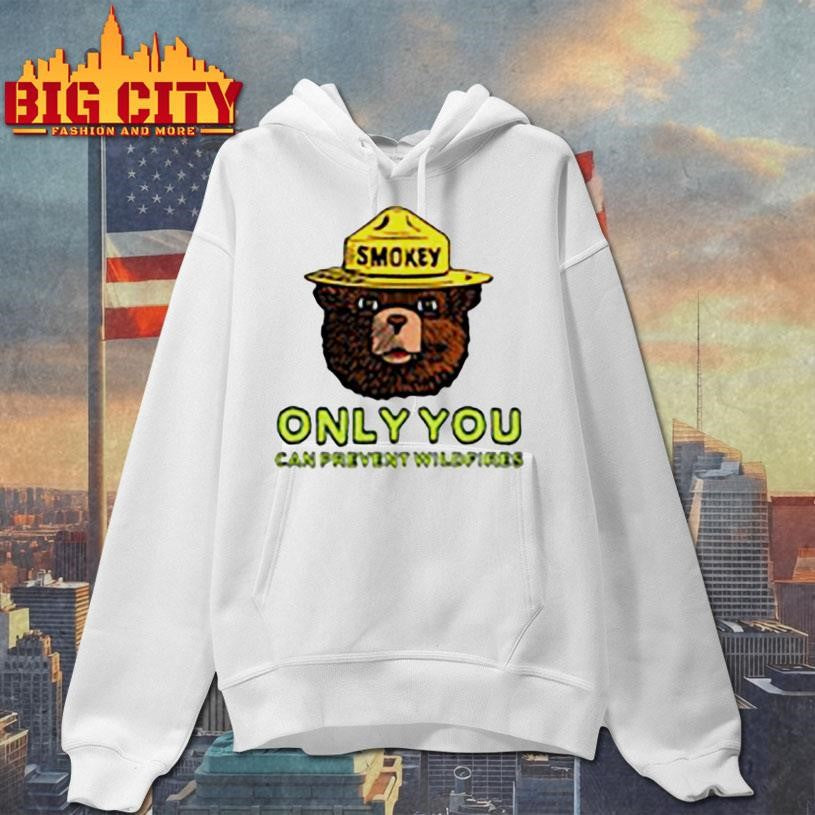 Smokey Bear Crewneck Only You Can Prevent Wildfires Shirt