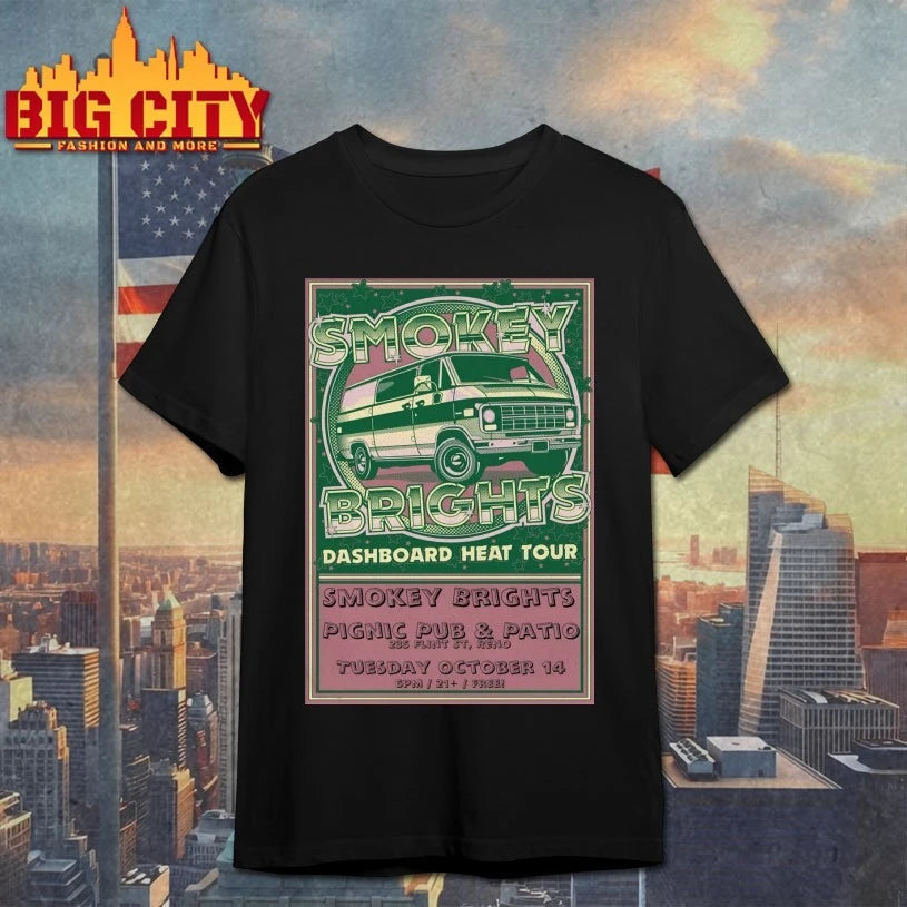 Smokey Brights Oct 14 2025 Reno Tour Poster Shirt