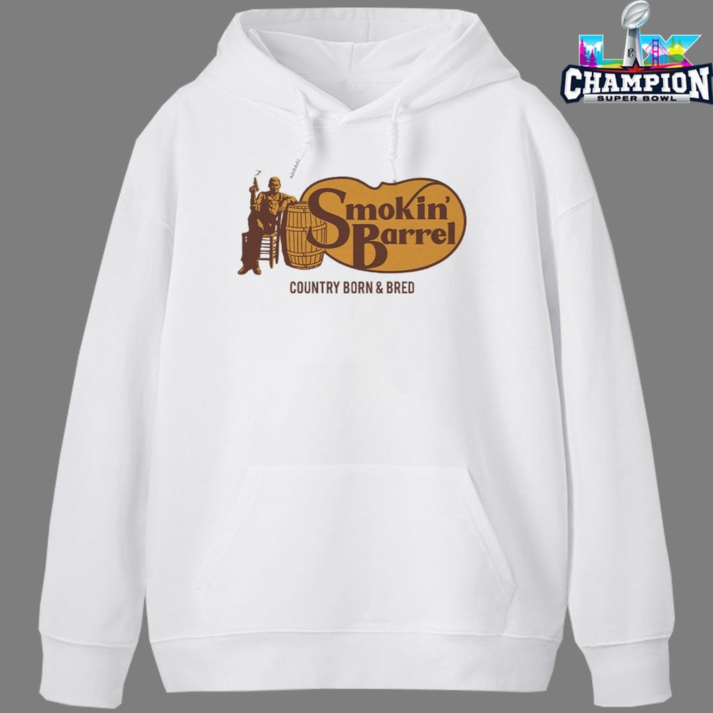 Smokin’ Barrel Country Born And Bred Cracker Barrel T-shirts