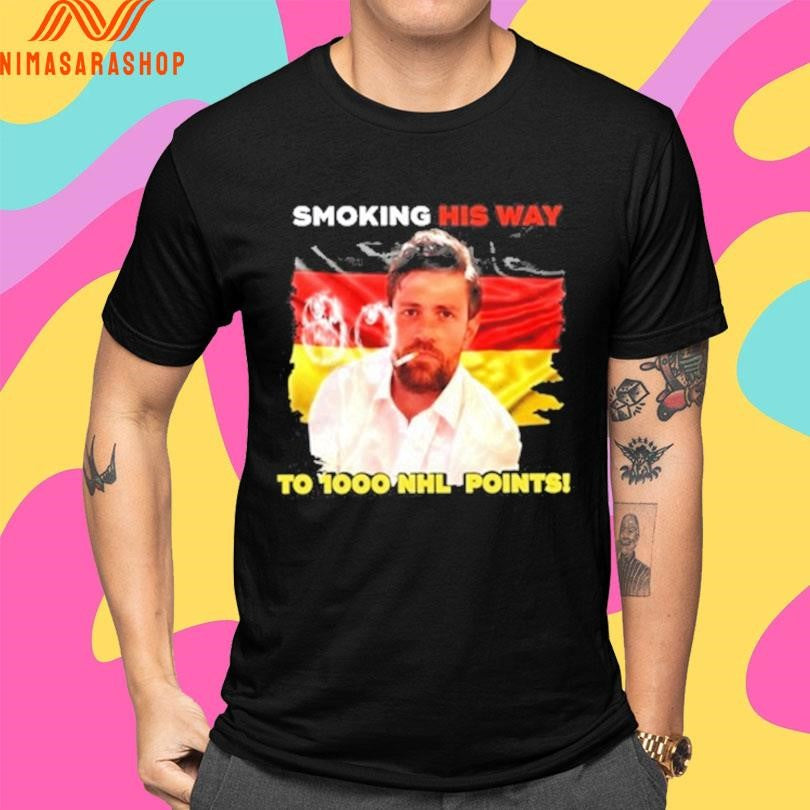 Smoking His Way To 1000 Nhl Points Shirts