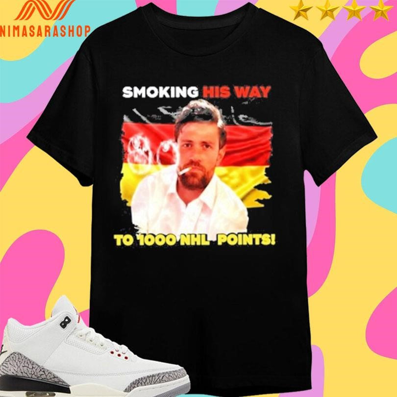 Smoking His Way To 1000 Nhl Points Shirts