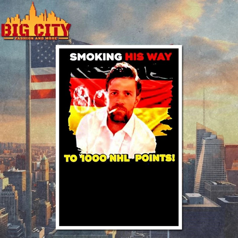 Smoking his way to 1000 shirt