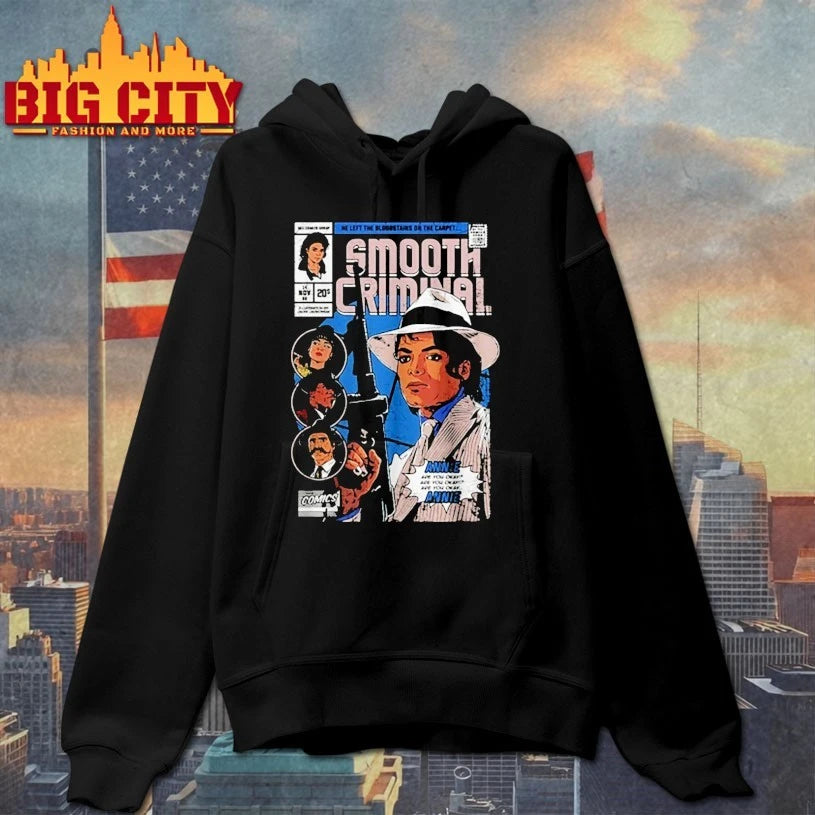 Smooth Criminal Retro Comic Michael Jackson Graphic shirt