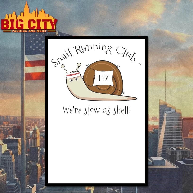 Snail Running Club We’re Slow As Shell shirt