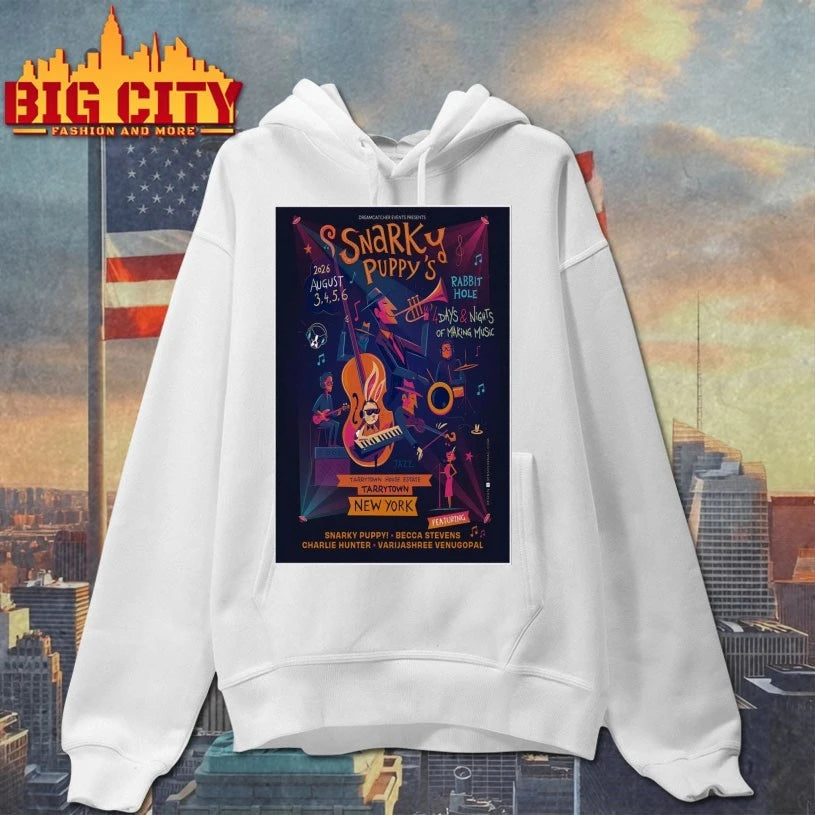 Snarky Puppy August 3-6 2026 Tarrytown New York Poster shirt