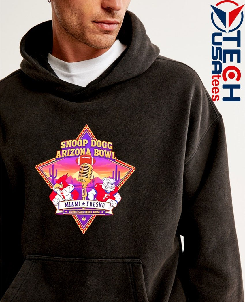 Snoop Dogg Arizona Bowl Miami vs Fresno Football 2025 logo shirt