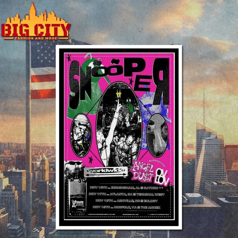Snooper November 2025 Shows Poster Shirt