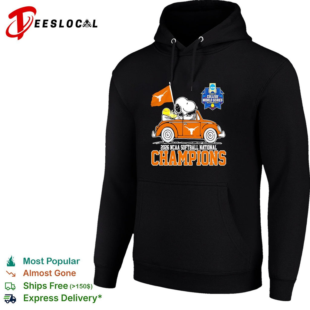 Snoopy Texas Longhorns 2026 NCAA softball national champions Oklahoma City shirt