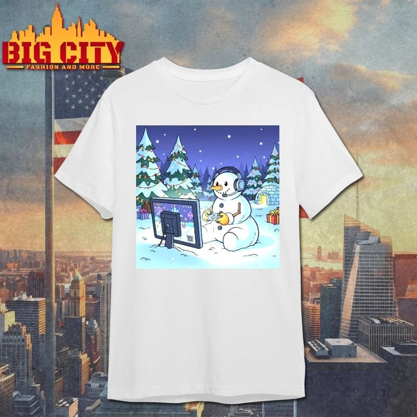 Snowman Playing game christmas shirt