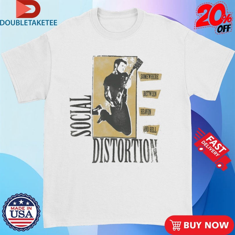 Social Distortion Somewhere Between Heaven &amp; Hell T-shirts