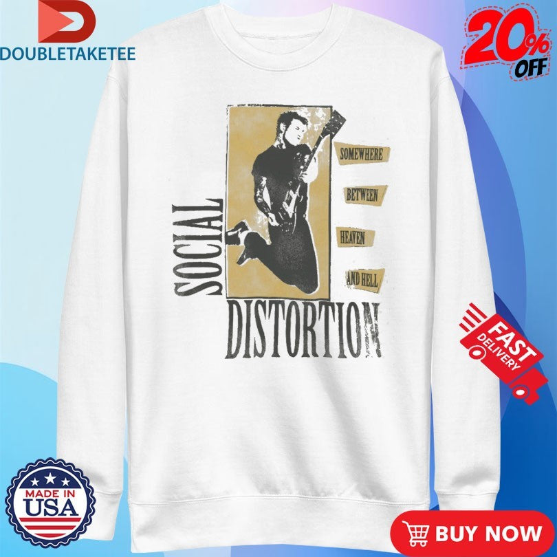 Social Distortion Somewhere Between Heaven &amp; Hell T-shirts