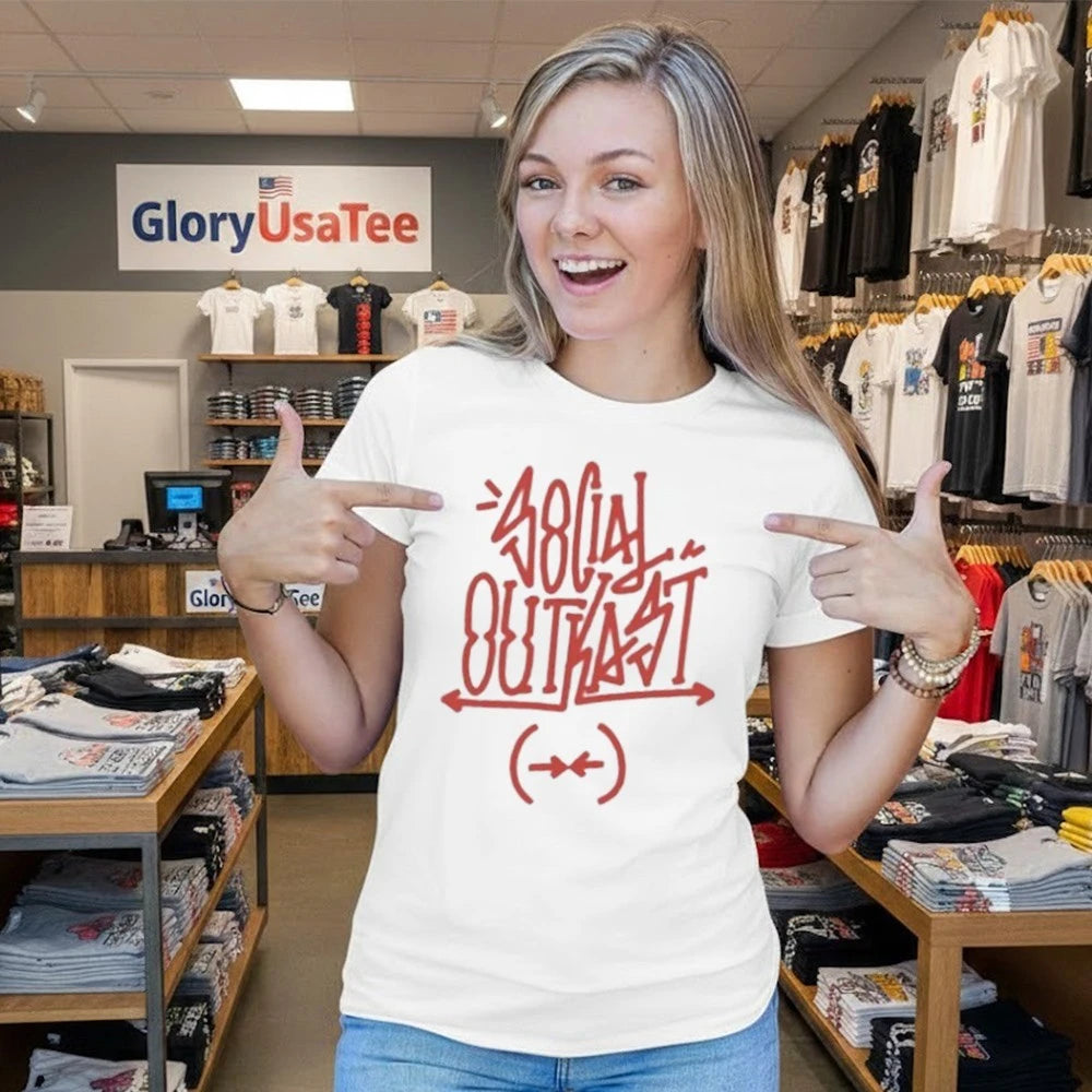 Social Outkast Red Tag Shirt