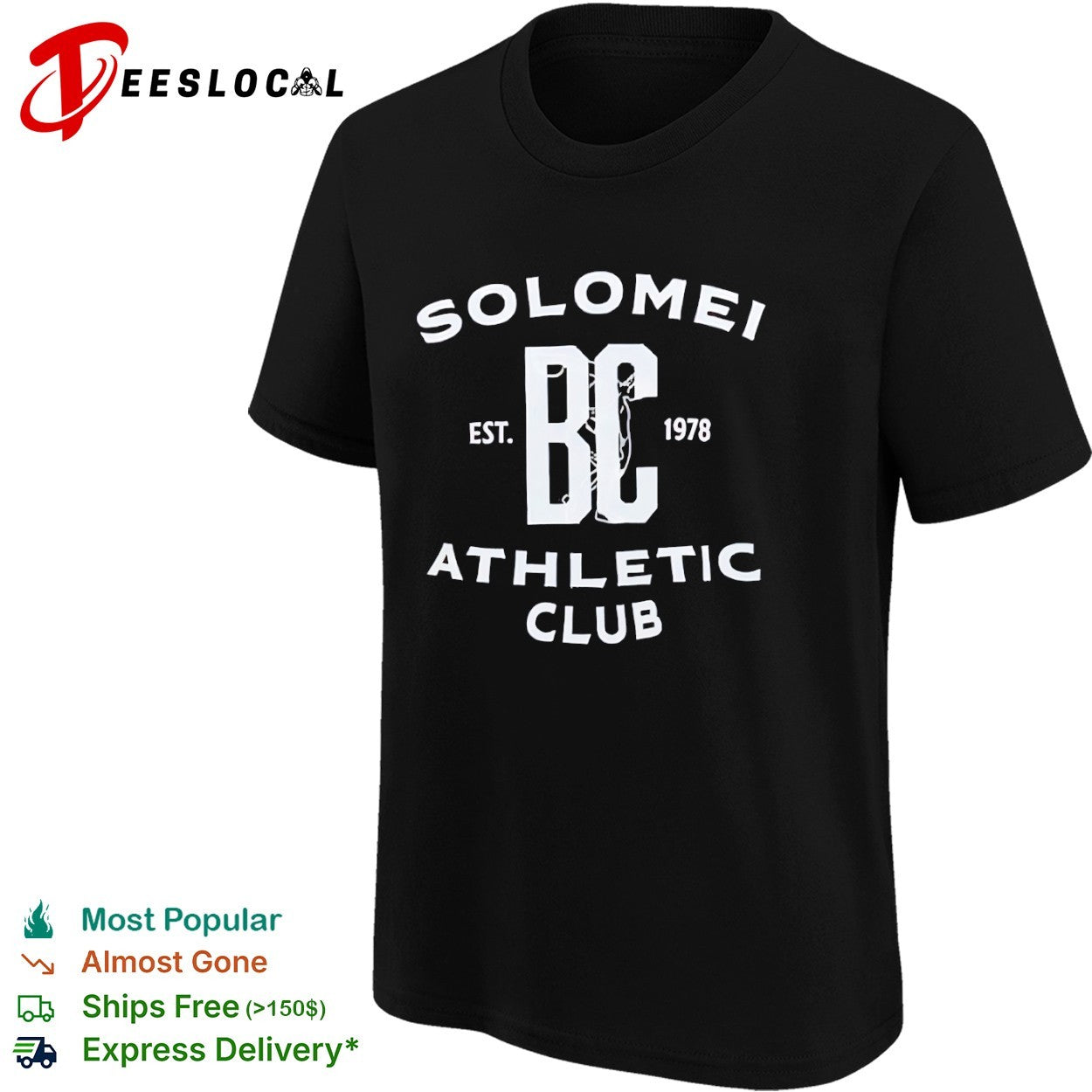 Solomei BC Est 1978 Athletic Club text design inspired by Brunello Cucinelli shirt