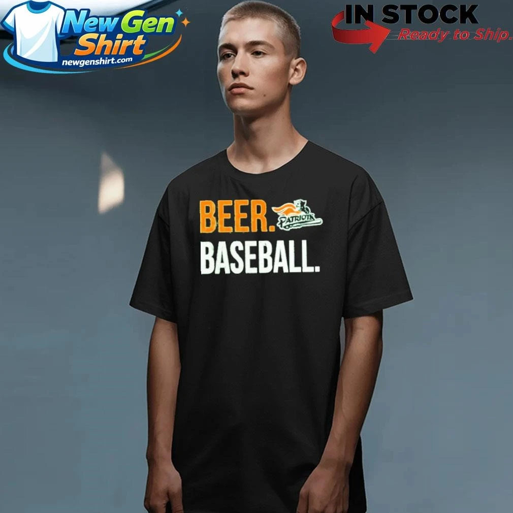 Somerset Patriots Beer and Baseball Green St Pattys Shirt