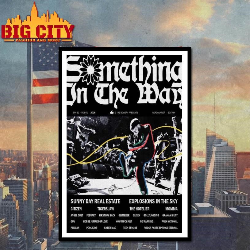 Something In The Way Festival Roadrunner Boston Event 2026 Poster Shirt