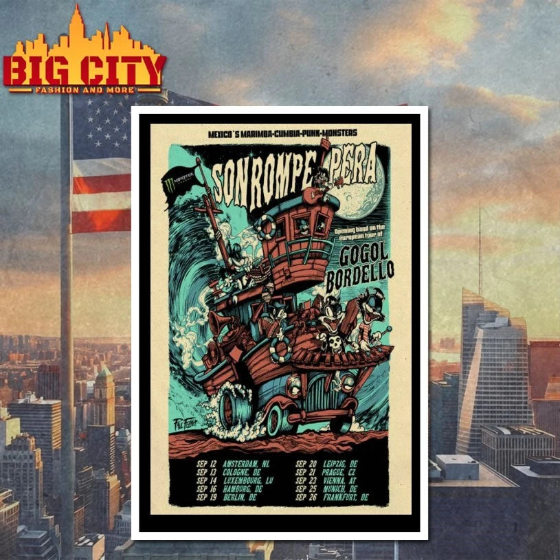 Son Rompe Pera Live Show Poster shirt