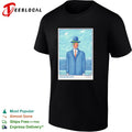 Son of Man surrealist apple face businessman bowler hat ocean concert poster shirt