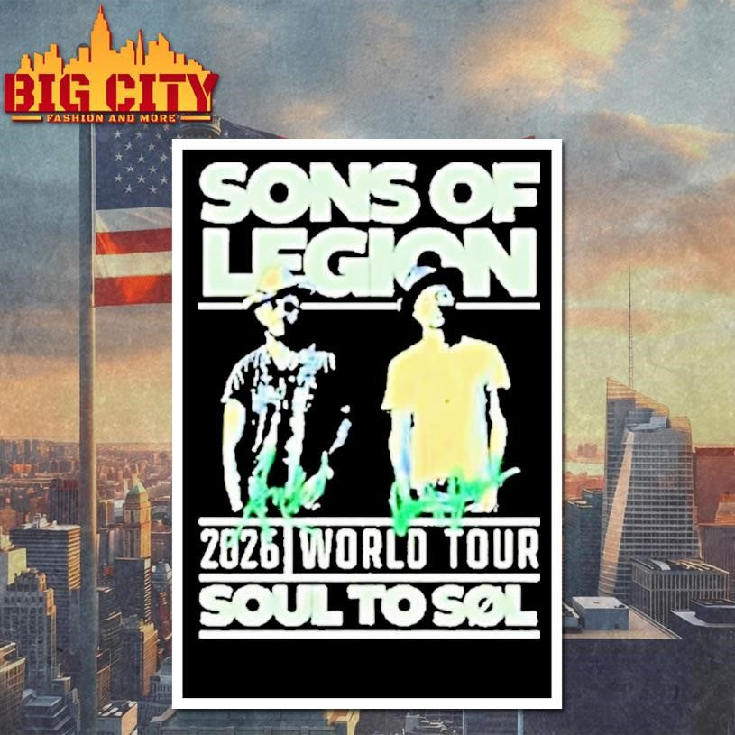 Sons Of Legion 2026 World Tour Soul To Sol Shirt