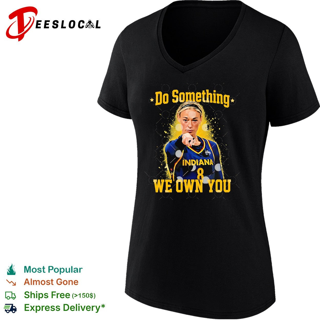 Sophie Cunningham Indiana Fever raising fist do something we own you shirt