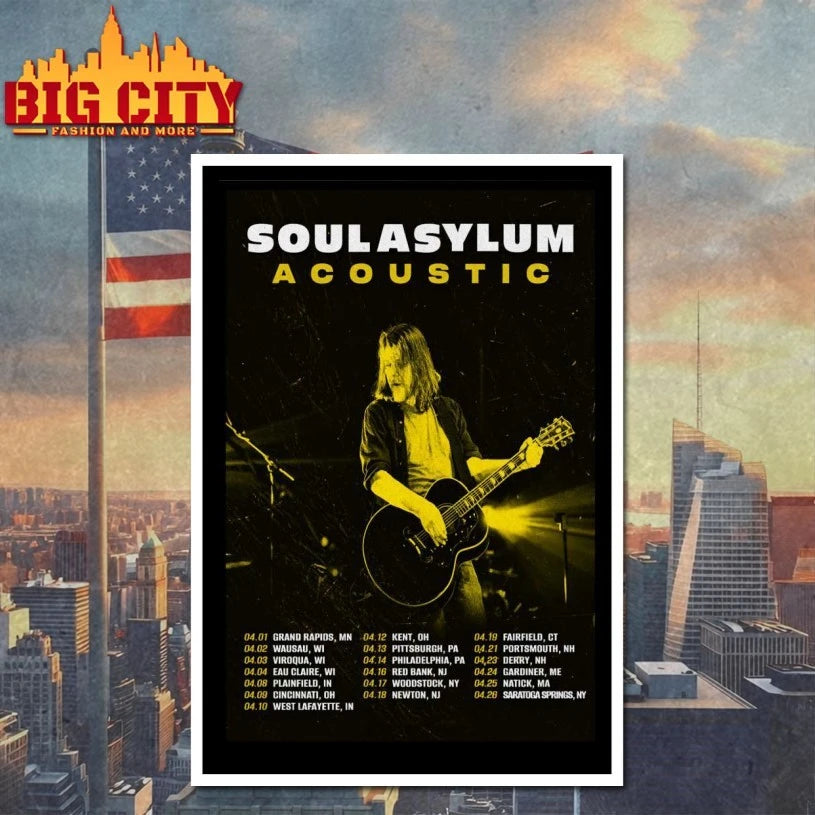 Soul Asylum Tour Acoustic Apr 2026 Poster shirt