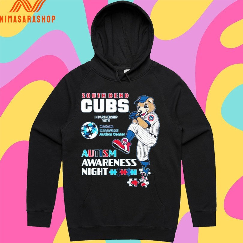 South Bend Cubs In Partnership With Horizon Behavioral Autism Center Autism Awareness Night Shirts
