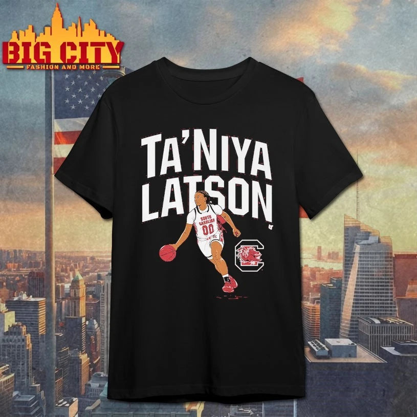 South Carolina Basketball Ta’Niya Latson Name Pose shirt