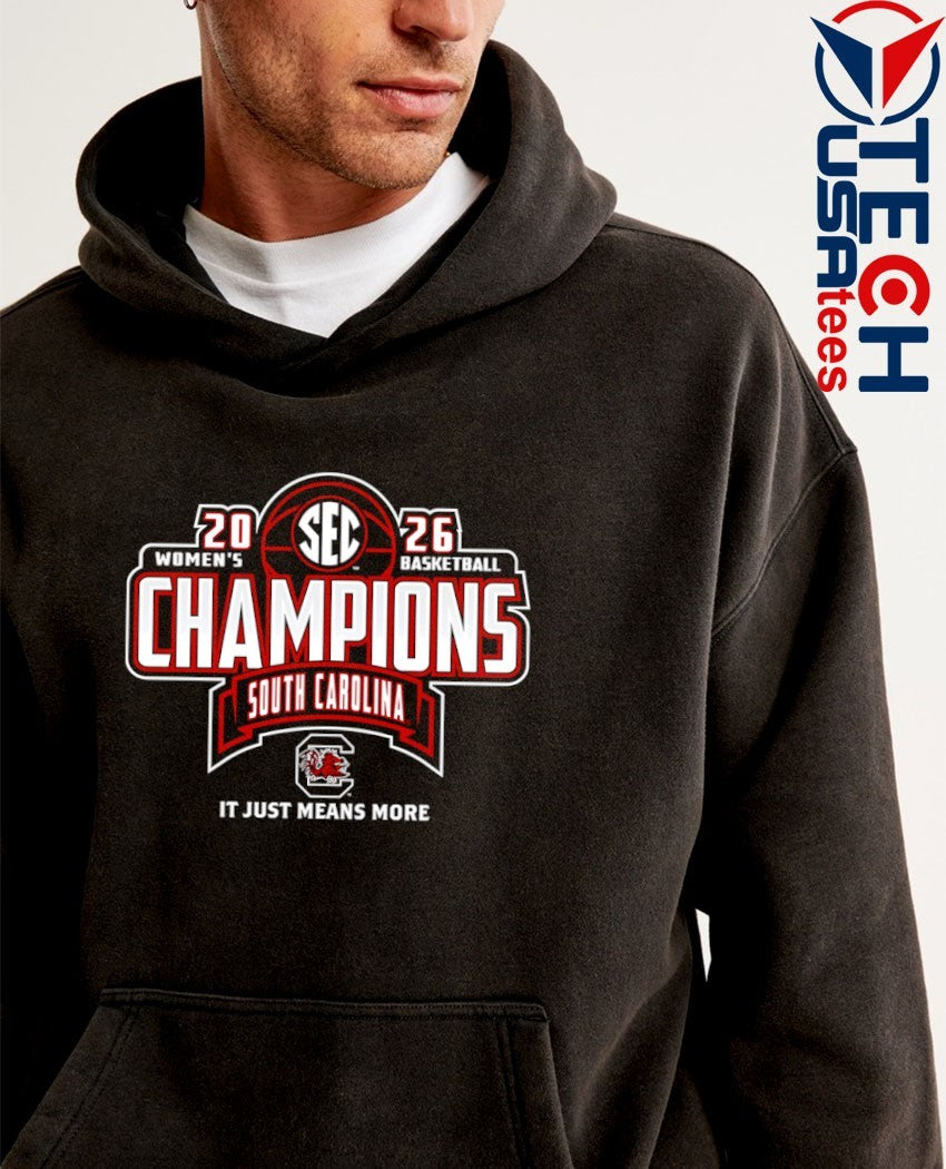 South Carolina Gamecocks 2026 SEC Women’s Basketball Regular Season Champions shirt