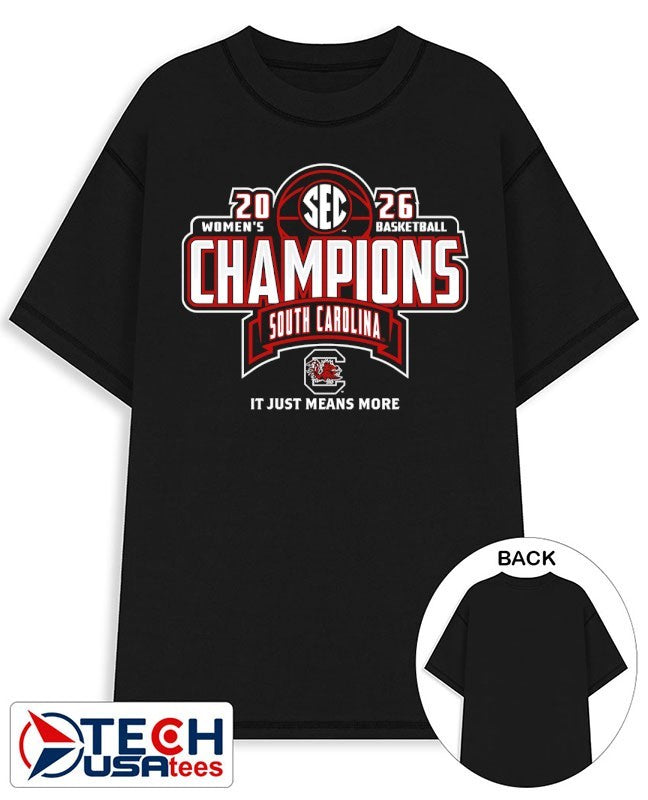 South Carolina Gamecocks 2026 SEC Women’s Basketball Regular Season Champions shirt