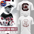 South Carolina Gamecocks Legacy Of Lou Holtz 1937-2026 Two Sided Shirt