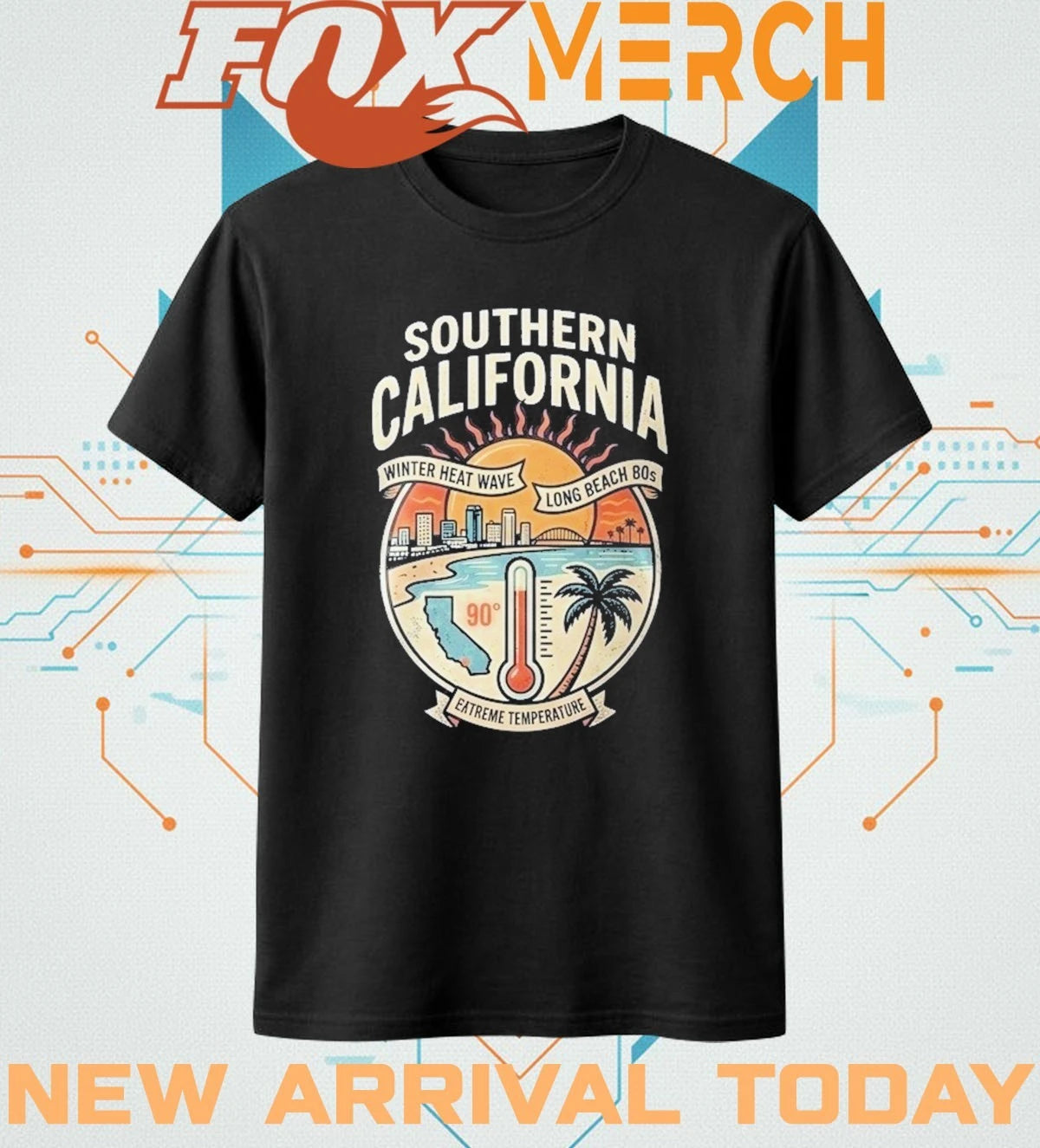 Southern California weather winter heatwave t-shirt