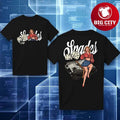 Spades Pin Up Fortune Graphic Two Sided Shirt