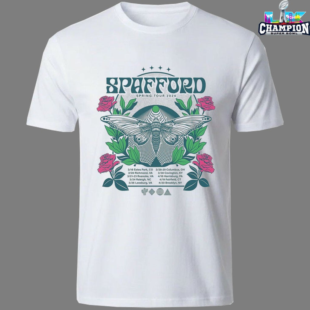 Spafford Spring Tour 2024 Month Rose T-Shirts