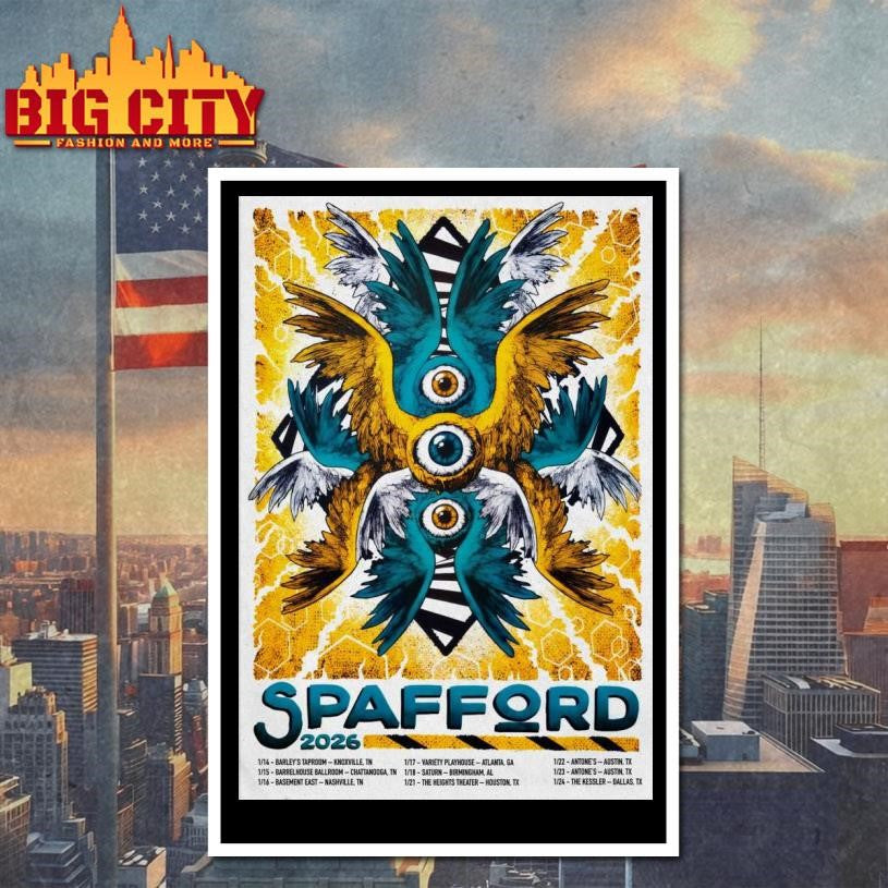 Spafford Winter Jan 2026 Tour Poster Shirt