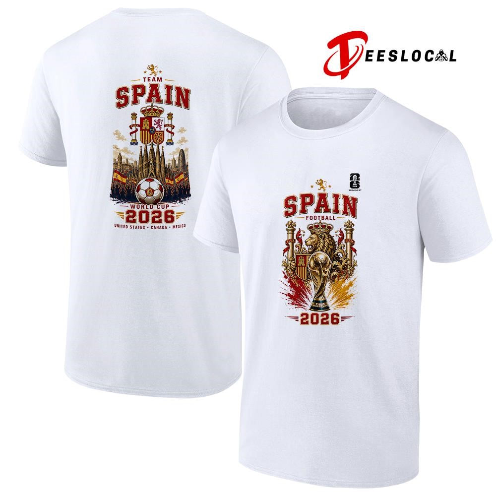 Spain World Cup trophy graphic shirt