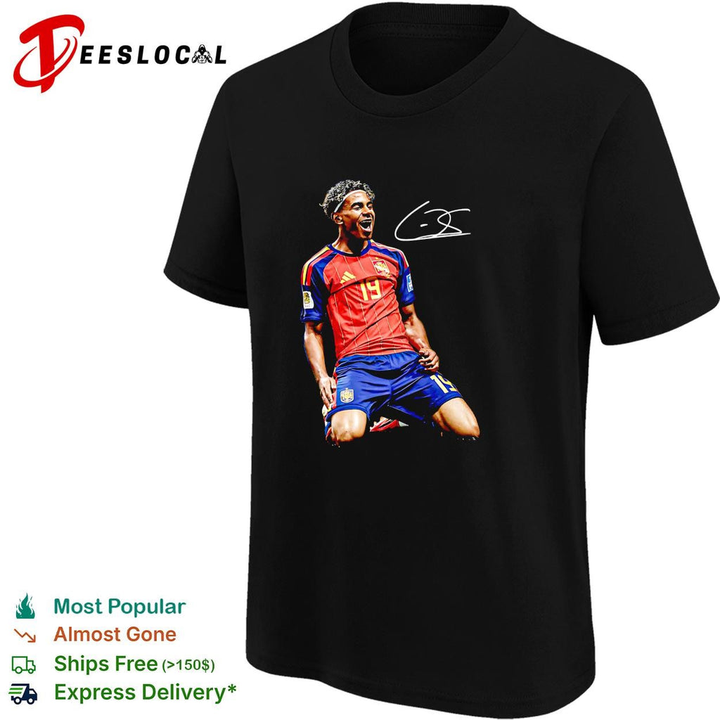 Spain soccer player number 19 celebrating shirt
