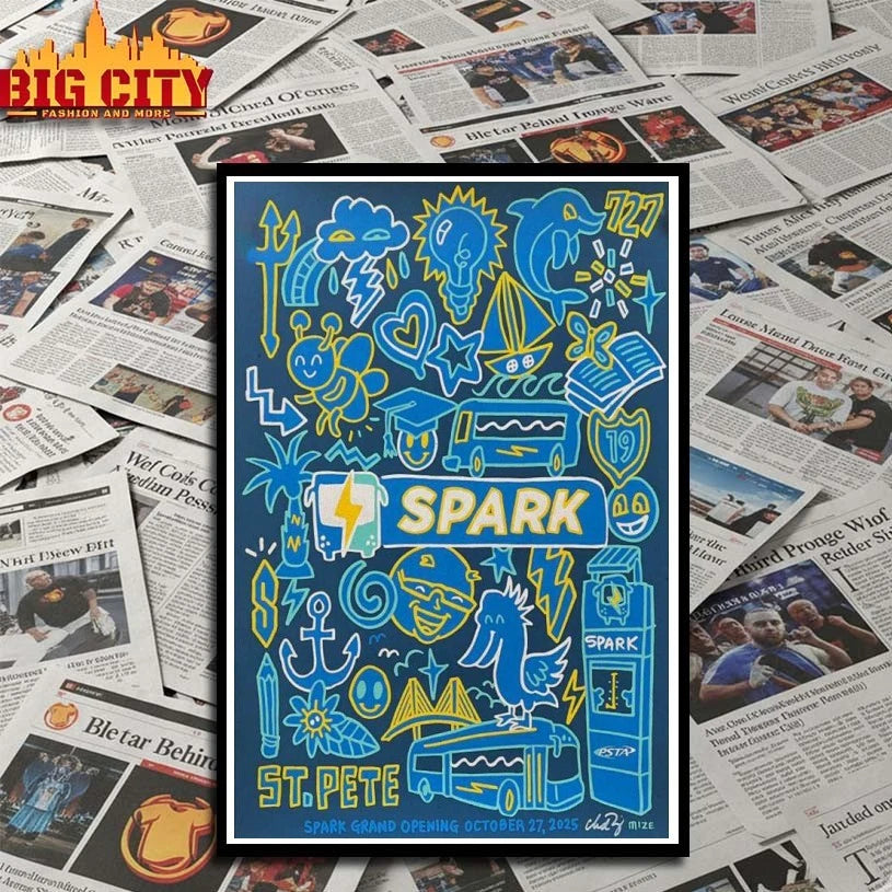 Spark Oct 27, 2025 Spark Grand Opening, St. Pete, FL Poster shirt