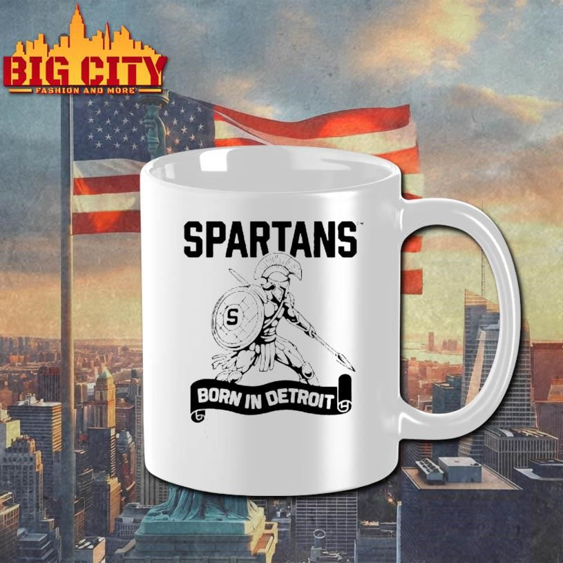 Official Spartans Born In Detroit Shirt