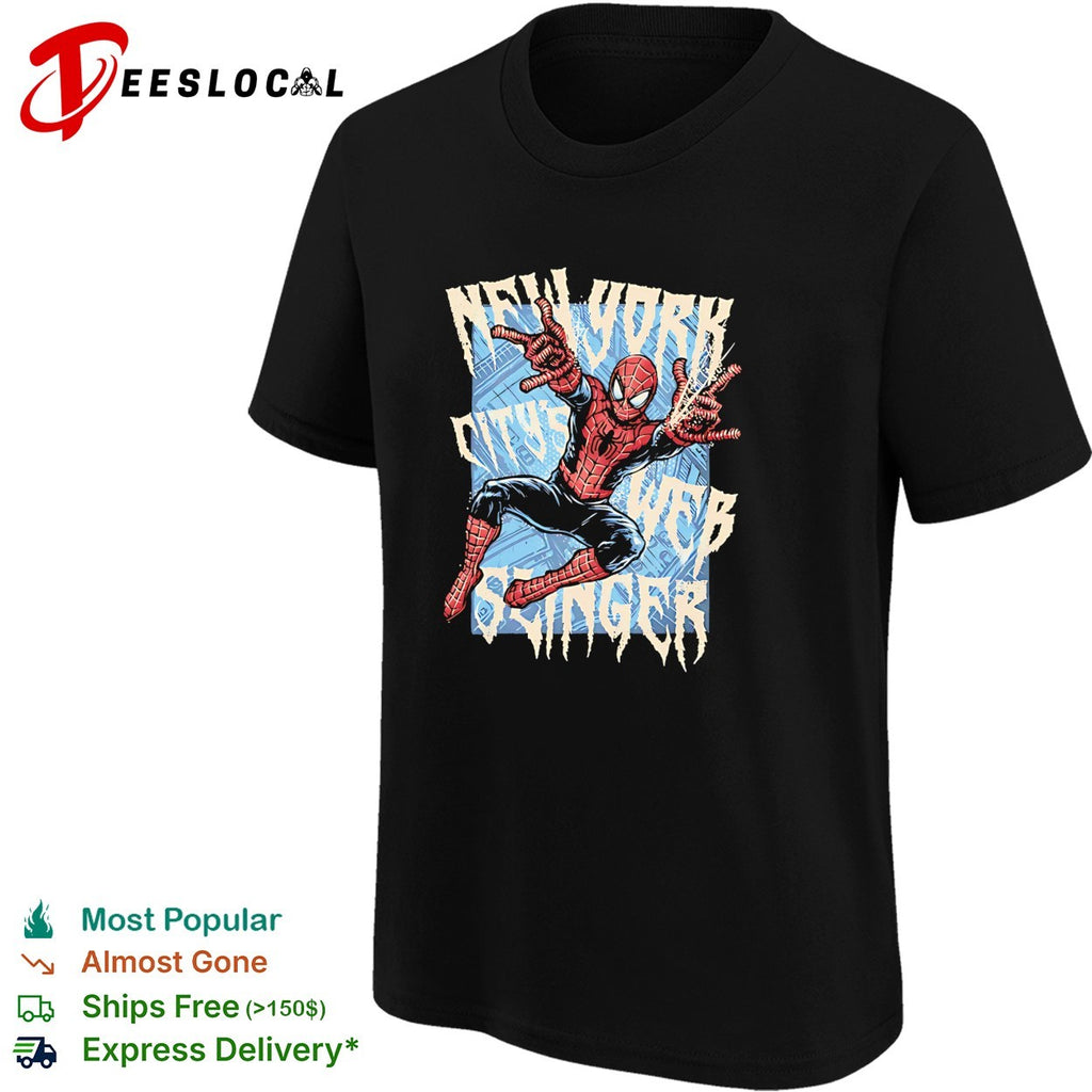 Spider-Man New York Citys Web Slinger Marvel Comics Superhero Action Movie shirt