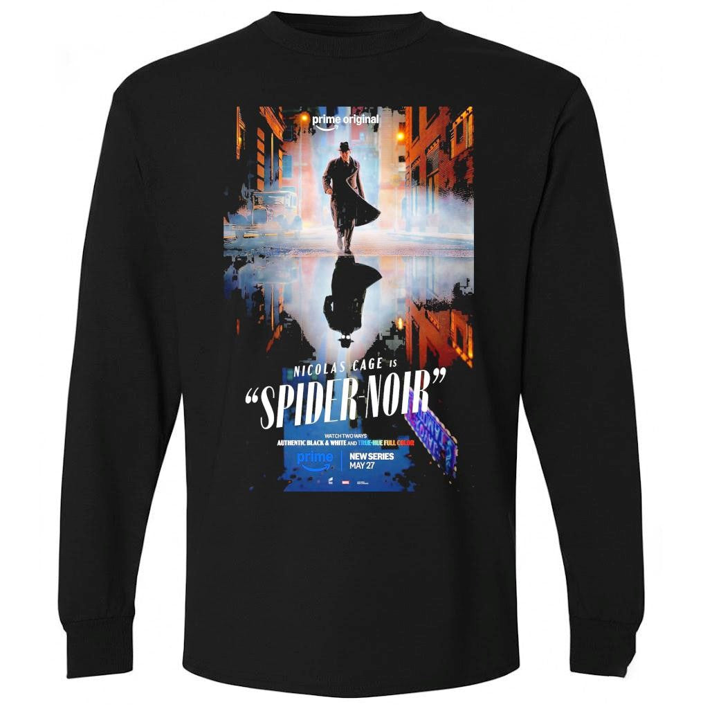 Spider-Noir Official Poster For Trailer Spider Noir Released February 13 2026 Shirt
