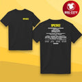 Spilt Milk 2025 Block Tour Two Sided Shirt