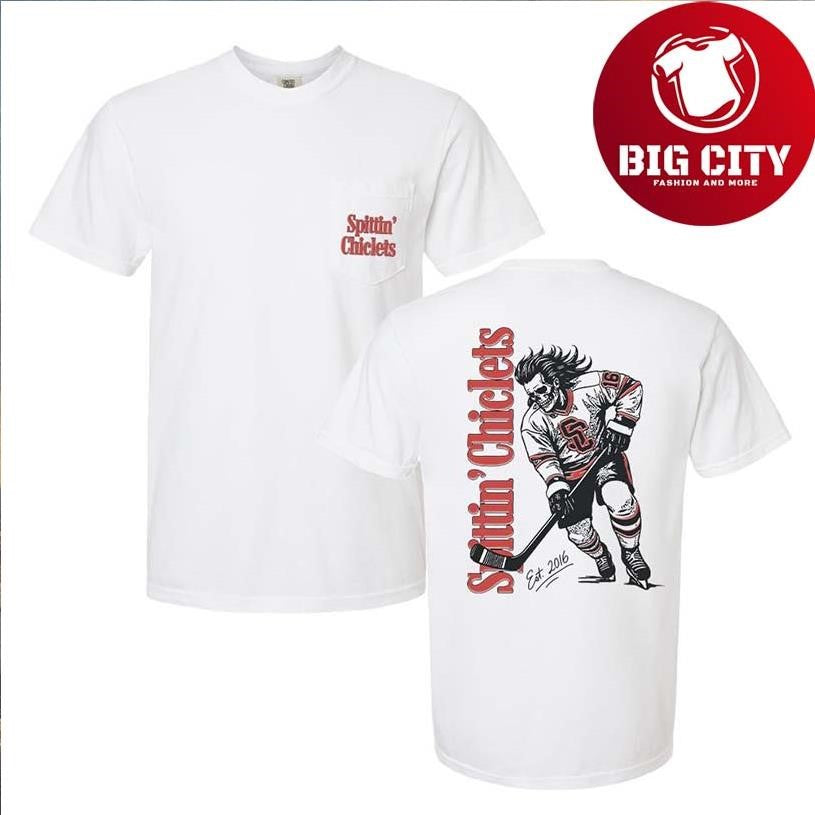 Spittin Chiclets Skullet Vertical Pocket Two Side Shirt