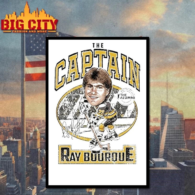 Spittin Chiclets x NHL Alumni Association Ray Bourque The Captain Shirt