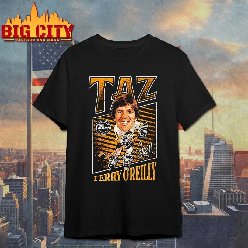 Spittin Chiclets x NHL Alumni Association Terry O’Reilly Taz Shirt