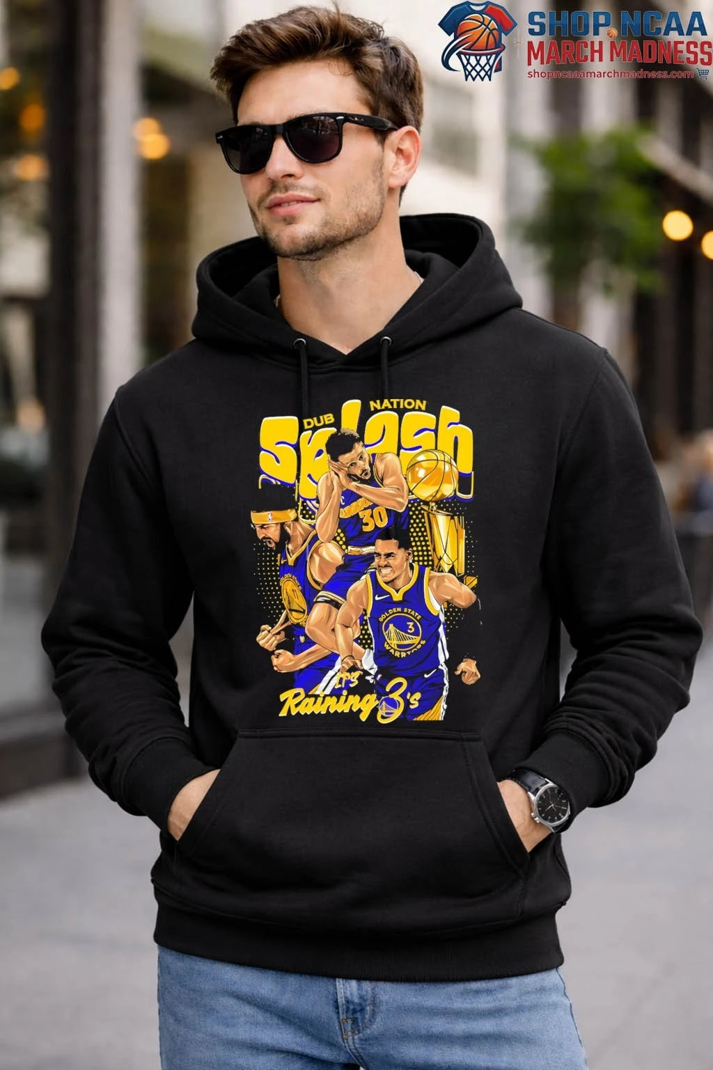 Splash Dub Nation Golden State Warriors 3-Pointer Graphic T-Shirt