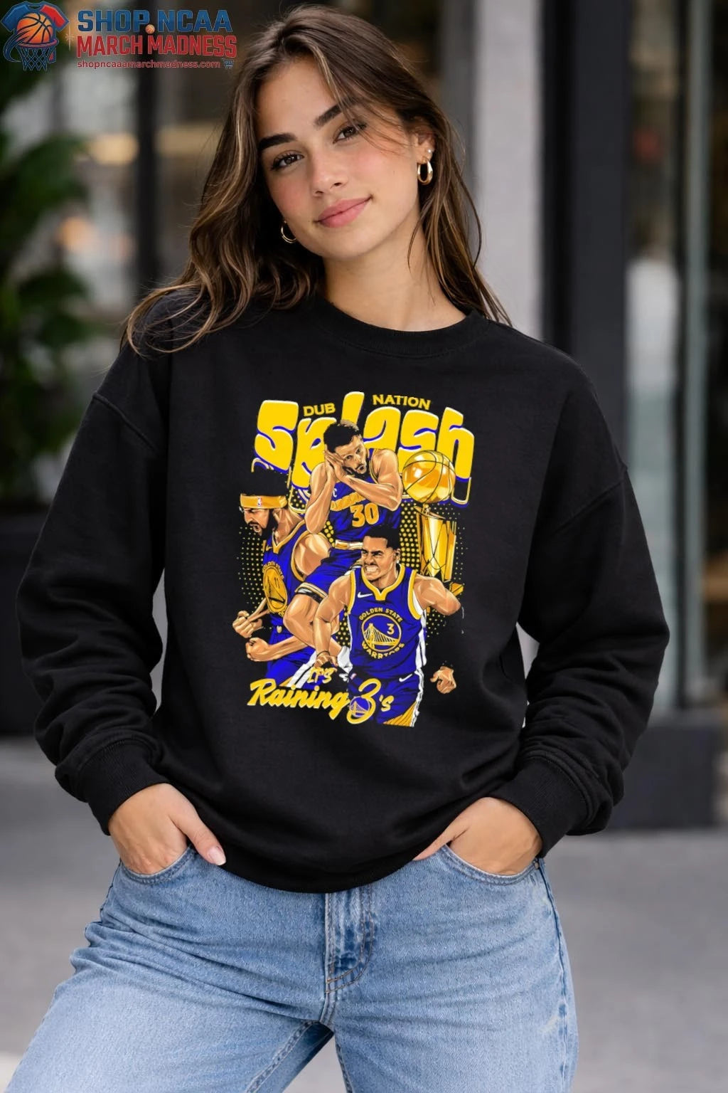 Splash Dub Nation Golden State Warriors 3-Pointer Graphic T-Shirt