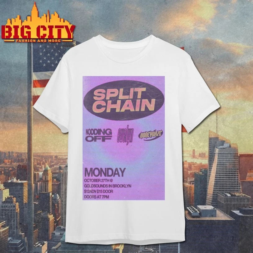 Split Chain Gold Sounds Brooklyn NY Poster Shirt
