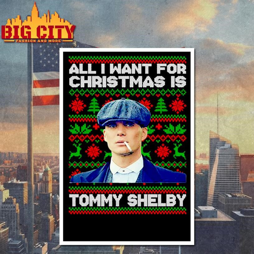 Spoofytees Tommy Shelby Peaky Blinders Ugly Christmas Shirt