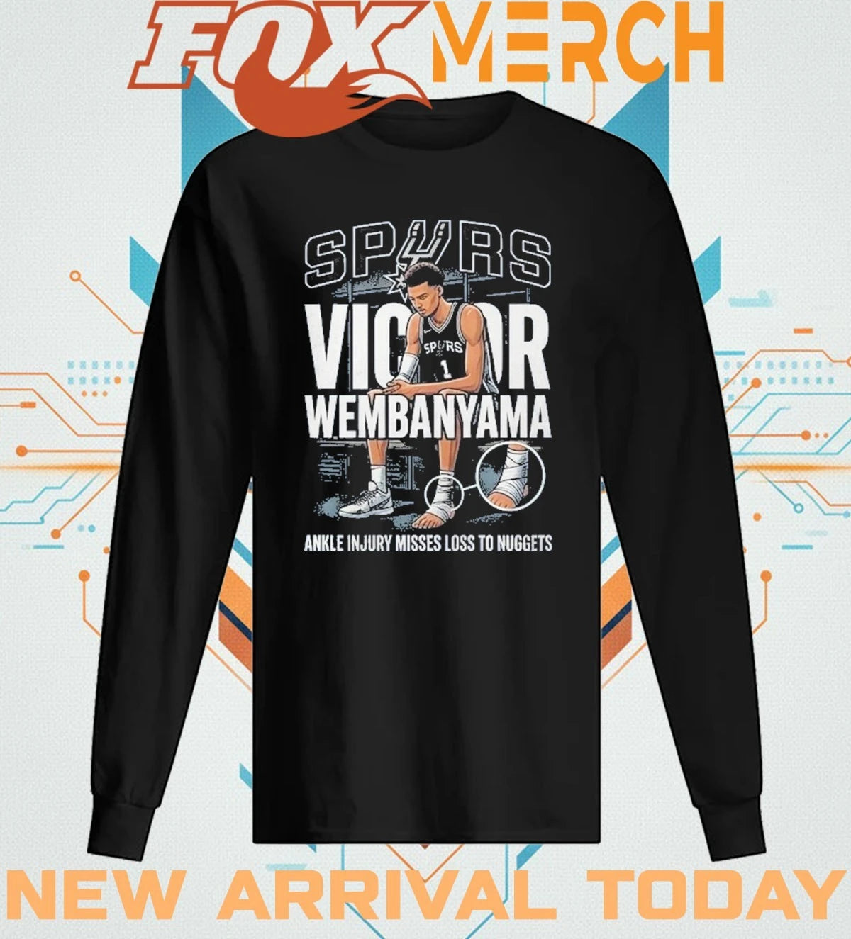 Spurs’ Victor Wembanyama misses loss to Nuggets t-shirt