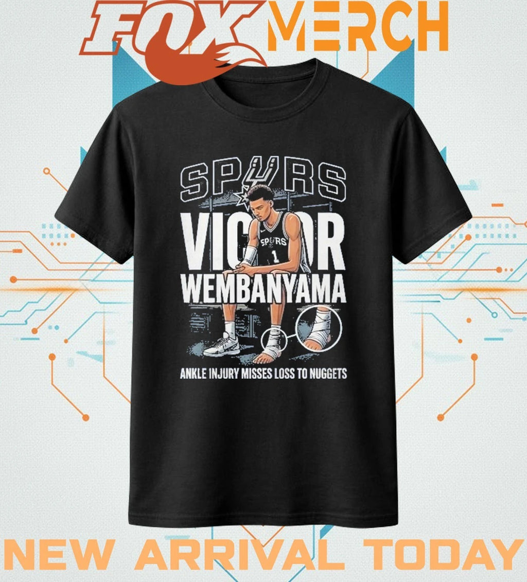Spurs’ Victor Wembanyama misses loss to Nuggets t-shirt
